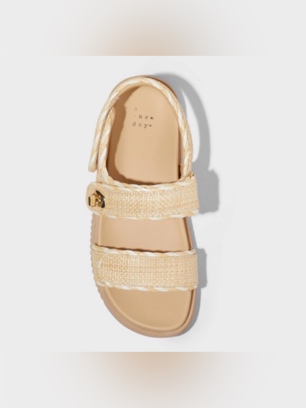 A New Day Tilly/Tanner Raffia Platform Footbed Sandals in tan (NIB/NWT), 9 - Picture 2 of 5